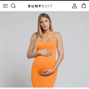 Bumpsuit Chloe Maternity Dress - Orange